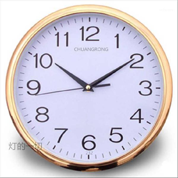 

wall clocks gold large clock mechanism modern living room bedroom silent secret stash movement kitchen horloge mural home watch sc1581