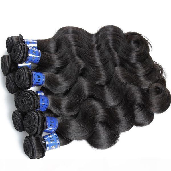 

bd 2017 new selling virgin peruvian human hair within closure body wave human hair weaving, Black;brown