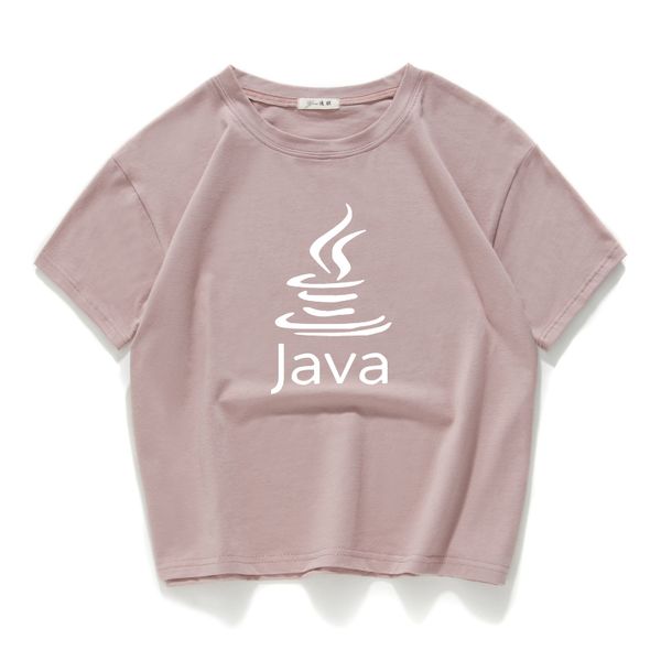 

2018 new summer crop short t shirt java crop for hip hop t-shirt female crop tshirt sport hooded sweatshirt hoodie