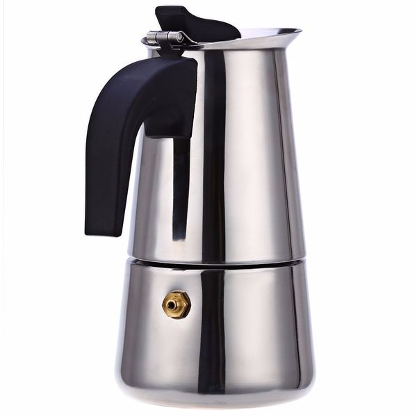 

coffee roasters stainless steel moka maker pot mocha espresso latte stovefilter pots 100ml 200ml 300ml 400ml percolator tools