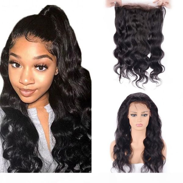 

360 кружева фронтальная закрытие pre сорванные с ребенком волос бразильское объемная волна 360 фронтальная remy человеческих волос, Black;brown