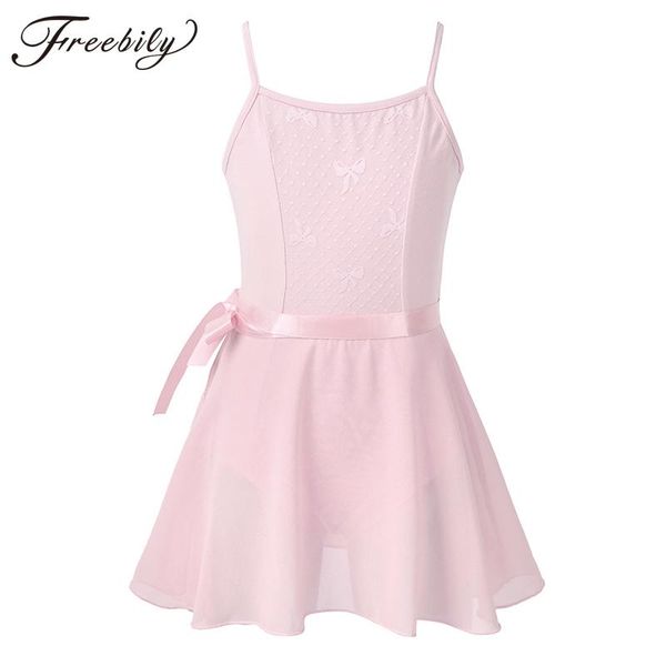 

kids caged back ballet tutu dress ballet dance gymnastics leotard jumpsuit with chiffon skirt girls performance dancewear set, Black;red