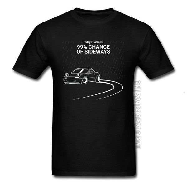 

rainy day chance of sideways chevy car t shirts black print cars mens fashion sweatshirt funny design pure cotton tshirts, White;black