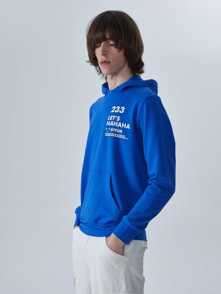 

men slogan & number print hoodie q9kk#, Black