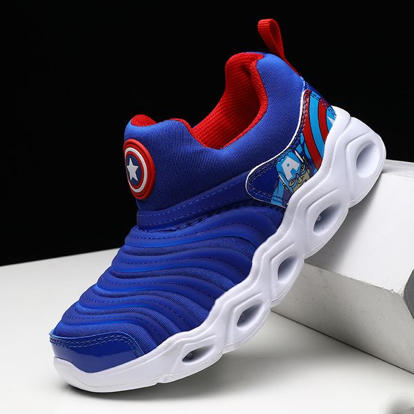 

boys children's sneakers with for girls and luminous sole glowing casual led light shoes bottom running shoe, Black;red