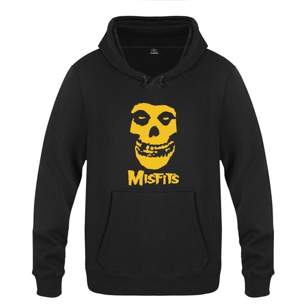 

the misfits punk rock music hoodies men 2018 men's pullover fleece hooded sweatshirts sport hooded sweatshirt hoodie