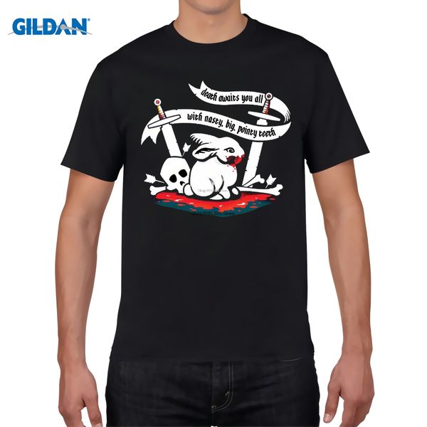 

2020 дизайнер грааль убийца кролик смерть waiting for you all monty python knight дизайнеры повседневный балахон футболки толстовка