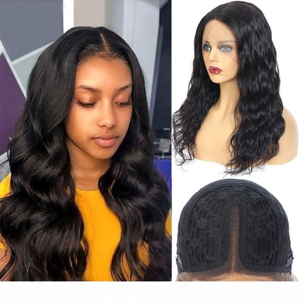 

body wave lace front wig brazilian wave lace extensible wigs for women perruque cheveux humain 10-28 long human closure wig, Black;brown