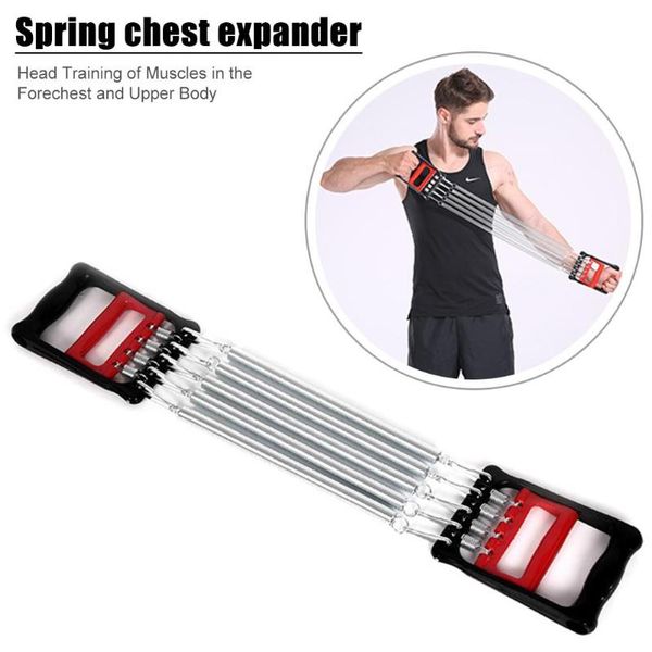 

3 in 1 spring chest developer expander men muti-functional fitness tension puller muscle training indoor fitness equipment