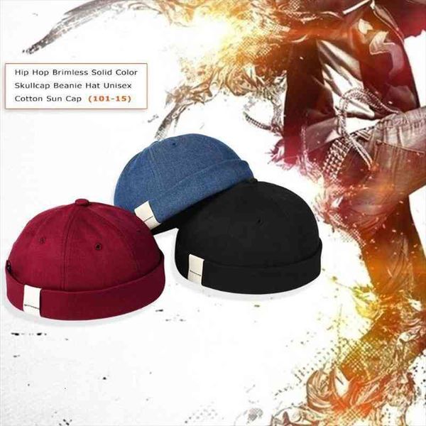 

arrival men women skullcap hat casual docker sailor mechanic brimless cotton sun cap korean style hip hop hat, Blue;gray
