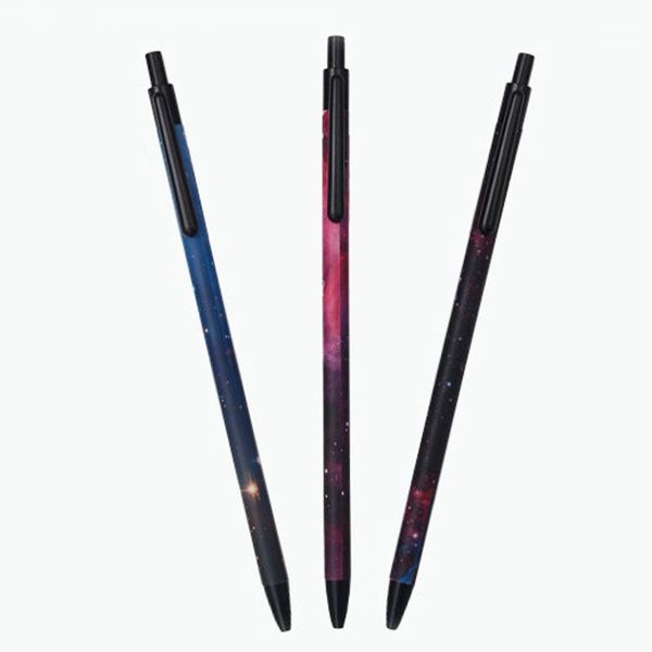 

ballpoint pens 48pcs/lot dreamlike starry sky mechanical pencil gift stationery star office school supplies g2481, Blue;orange
