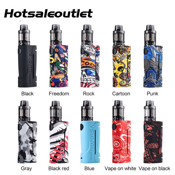 

Vapor Storm ECO Disposable Tank Starter Kit 90W Graffiti Vape Box Mod For 510 Thread D11 Disposable Tank 100% Original