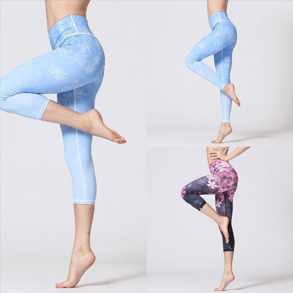 

x30k sagace casual pants women's digital girl yoga pant print splicing yoga sport pocket high waist yoga fitness skinny
