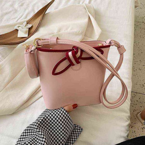 

nxy handbag ins new style one shoulder small bag fresh with spring bucket fashion women's temperament versatile leisure 0210