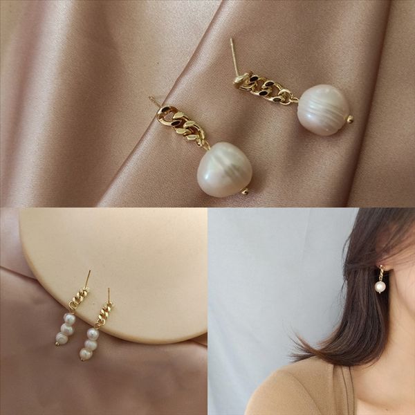 

1ik s'steel стерлинговые серебряные серебряные стеллажи ins interweave concish searings pendientes женщины серьги держатель серьги для mujer, Golden