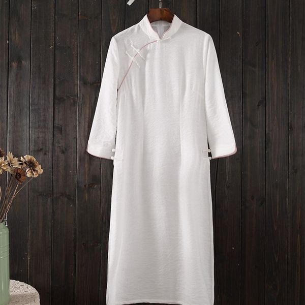 

dijal хлопок женщин белья cheongsamhemp cheongsam чай лето chan и самосовершенствование чай платье платья cheongsam улучшились одежды улучши, Black;gray