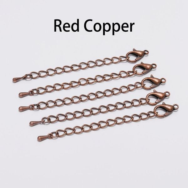 

20pcs/lot 50 70mm tone extended extension tail chain lobster clasps connector for diy jewelry making findings bracelet necklace wmtbfs
