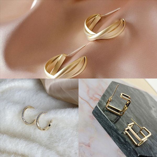 

jgq men's skull stainless steel stud earrings harley fashion new explosion women's and jewelry pearl back earring, Golden