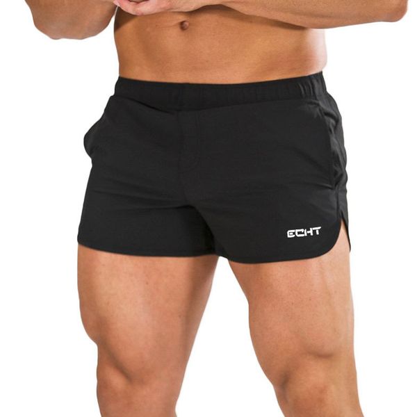 

mens bodybuilding brand shorts gyms fitness workout sportswear bottoms male crossfit joggers casual quick dry beach short, White;black
