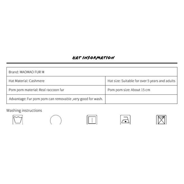 

2020 winter women beanie knitted hat with real raccoon fur pom pom women's rhinestone hat autumn natural fur female be qylnux, White