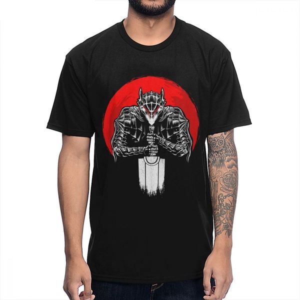 

черный мечник guts berserk японская манга 2020 новый дизайн лето тонкий fit балахон дизайнеры футболки толстовки