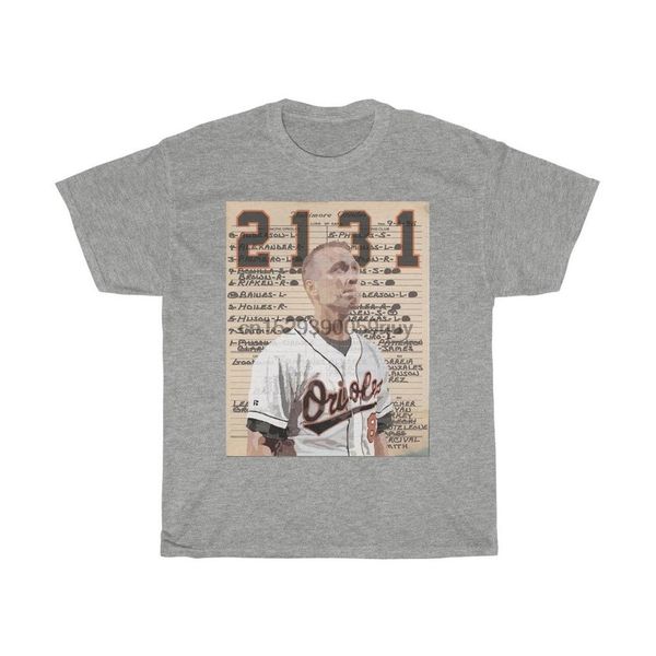 

sport cal ripken jr 2131 lineup card t shirt heavy cotton tee