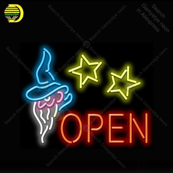 

open with wizard neon bulbs sign real glass tube handcraft light sign recreation l iconic sign neon lights anuncio luminoso