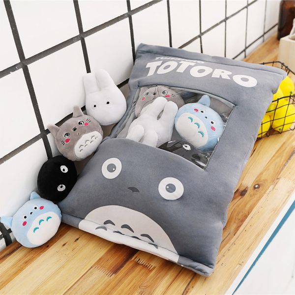 

cutie snack shaped dolls big pack of japan cartoon figure multi-color 10cm mini totoro plush toys big eyes cheesy puffs toy 201012