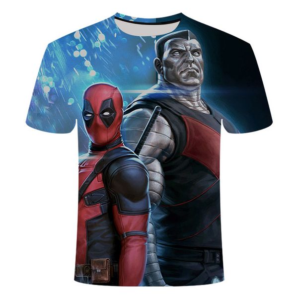 

american anime deadpool fun 3d print shirts kawaii horror funny men clothing