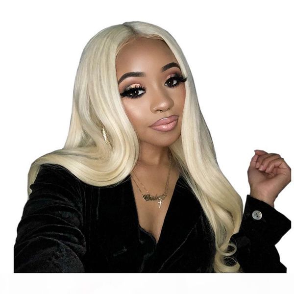 

russian blonde color straight with baby hair 130% 150% 180% brazilian full lace human hair wig for women, Black;brown