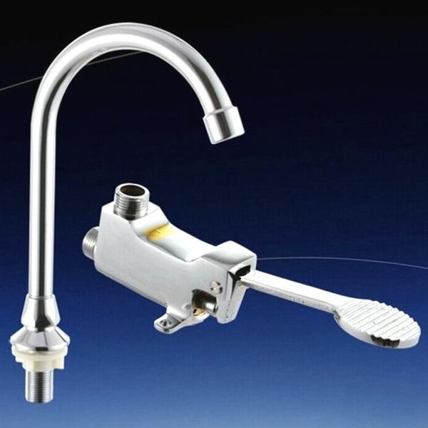 

l15066 - luxury deck mounted chrome finish brass material use in pedal faucet