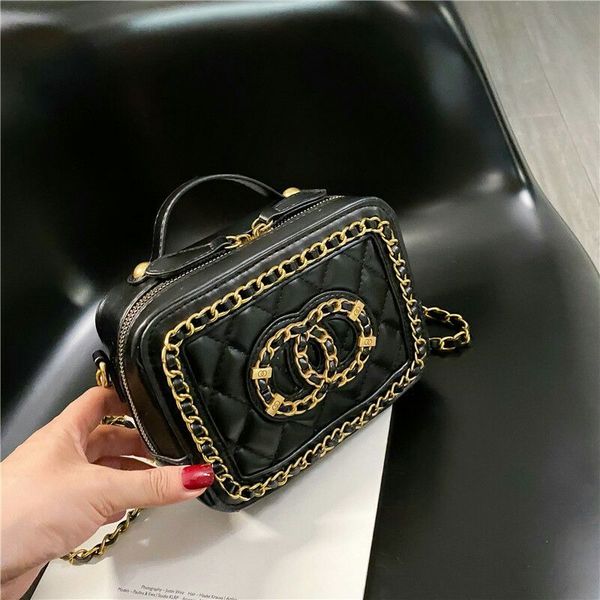 

women diamond check shoulder bag luxury designer female stripe messenger bag leather fashion chain handbags purse c0121