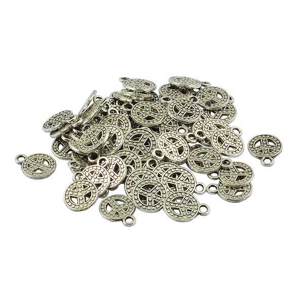 

50 шт antique silver подвески мира символ 17 * 13 мм античные изготовление подвеска fit, vintage, diy ожерелье браслет ювелирных изделий изг, Black