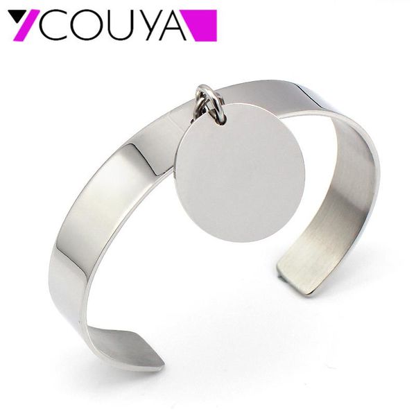 

couya big brand trendy cuff bangles wholesale bohemian punk style wedding party gift bracelet bangles statement women a10049, Black