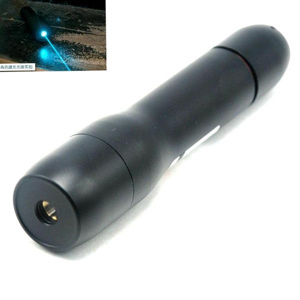 

waterproof focusable 488nm blue laser pointer pen led torch 488t-60 ds6