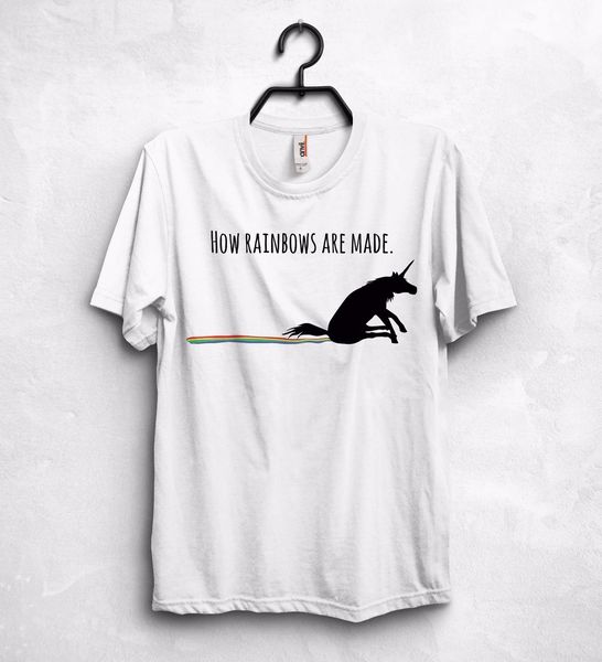 

новое высокое качество tee shirt как rainbows изготавливаются футболка top unicorn смешной подарок лето футболка спортивная с капюшоном толс
