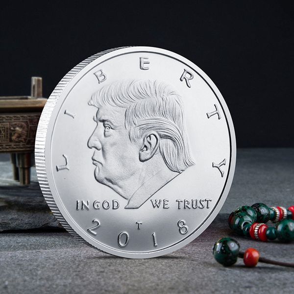 

accessories president commemorative new us 2019 fashion coin plating gold silver trump avatar epacket free