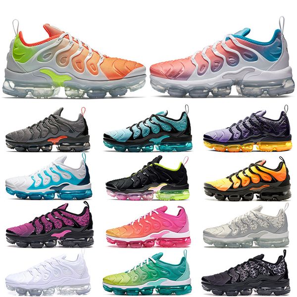 

2020 mens trainers cushions running shoes tn plus fashion ight menta light current blue women sneakers 36-45, White;red