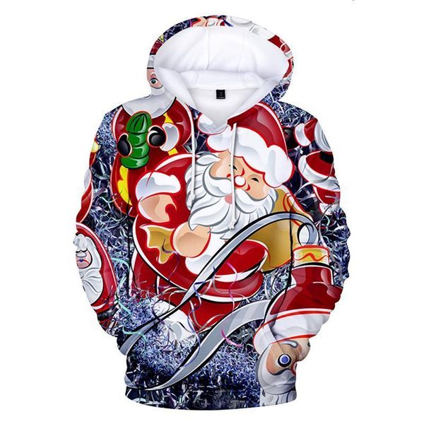 

2021 funny christmas elk old man 3d tie dye man hoodie plus size hombre sudaderas con capucha sweatshirt stranger things 4xl, Black