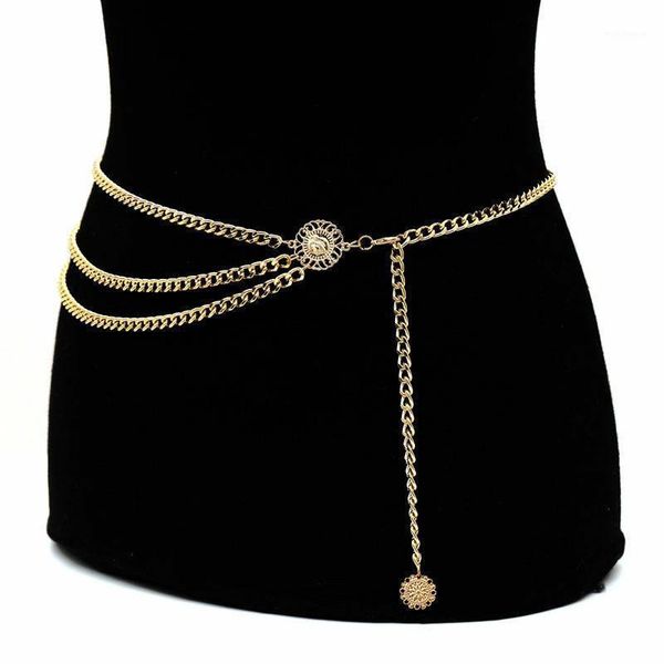 

new women lady gold silver waist back chain belts rhinestone accessories1, Black;brown