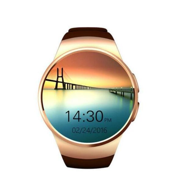 

kw18 smart watch sim 1.3 inch round smartwatch heart rate bt 4.0 sim+tf card support better than gv18 gt08 smart watch andriod smartwatch