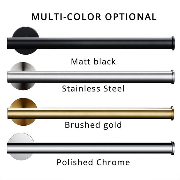 

полотенце бар бумаги держатель полированный ролл золото 304 из нержавеющей стали черный 4 цвета для кухни аксессуары для ванной комнаты комп