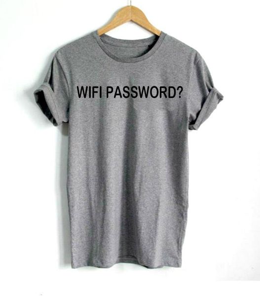 

wifi passward letters print women tshirt cotton casual funny t shirt for lady tee hipster drop ship z-783, White