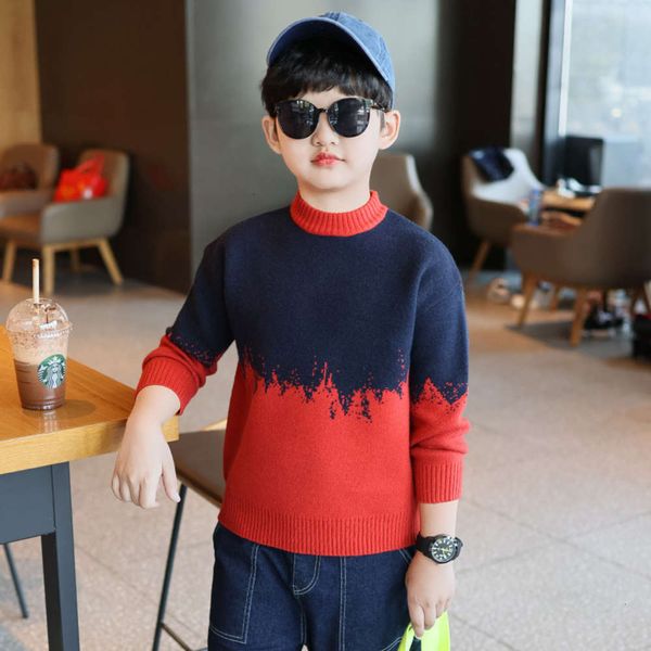 

autumn sweater winter 2020 new 7 children's 5 boys' 9 bottomed t-shirt 8 sets for 12-year-old children xeta, Blue