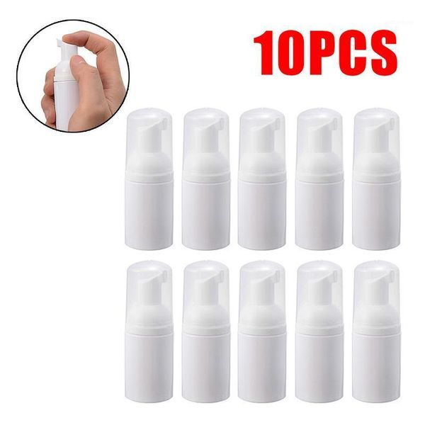 

liquid soap dispenser 10pcs 30ml bottle portable small plastic empty foam pump refillable bottles bathroom accessories1