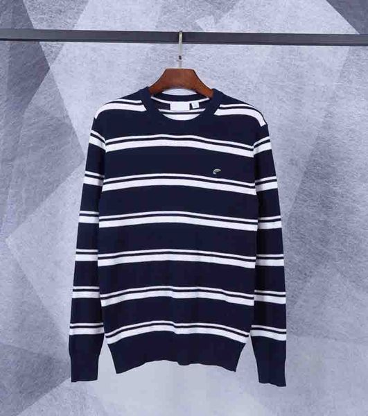 

men sweater fashion striped print european and american style knitted sweater casual mens designers sweaters 3 colors size -2xl, White;black