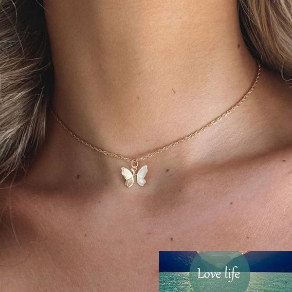 

fashion necklace women butterfly pendant necklace elegant jewelry pulseras mujer moda, Silver