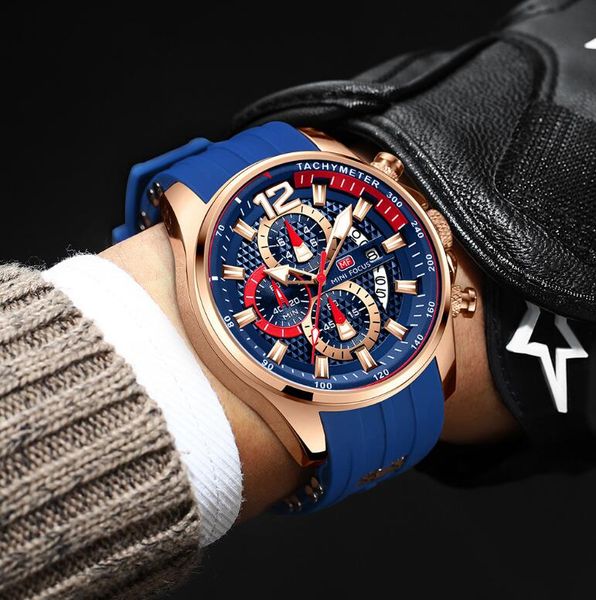 

2021 mens watches brand luxury fashion sport watch men waterproof quartz silicone strap reloj hombre relogio masculino, Slivery;brown