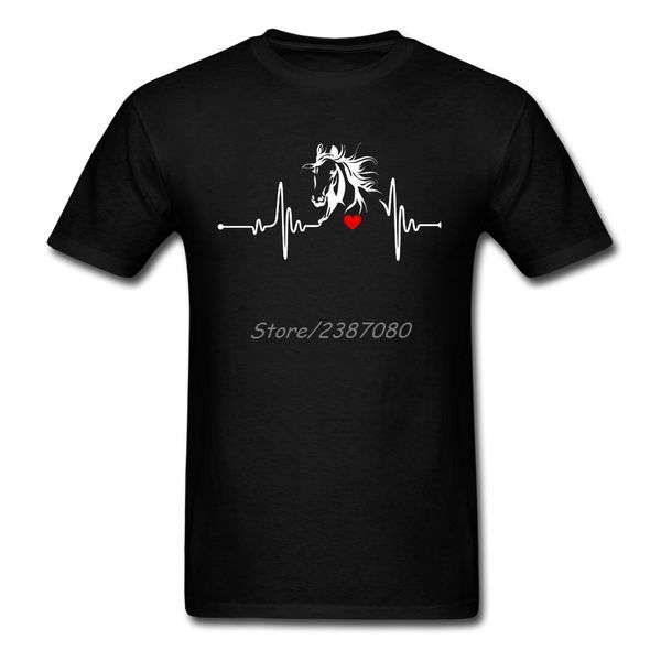 

horse heartbeat t shirt custom short sleeve men's shirt new rock big size men's shirts sport hooded sweatshirt hoodie