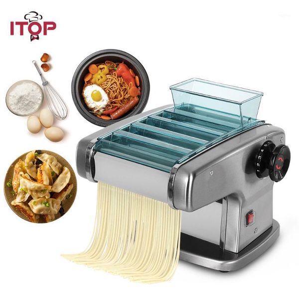 

electric noodle makers imaker 220v commercial stainless steel pressing machine pasta dough cutter dumpling skin1